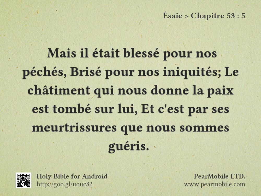 Ésaïe, Chapitre 53:5